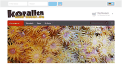 Desktop Screenshot of korallen-und-meer.de